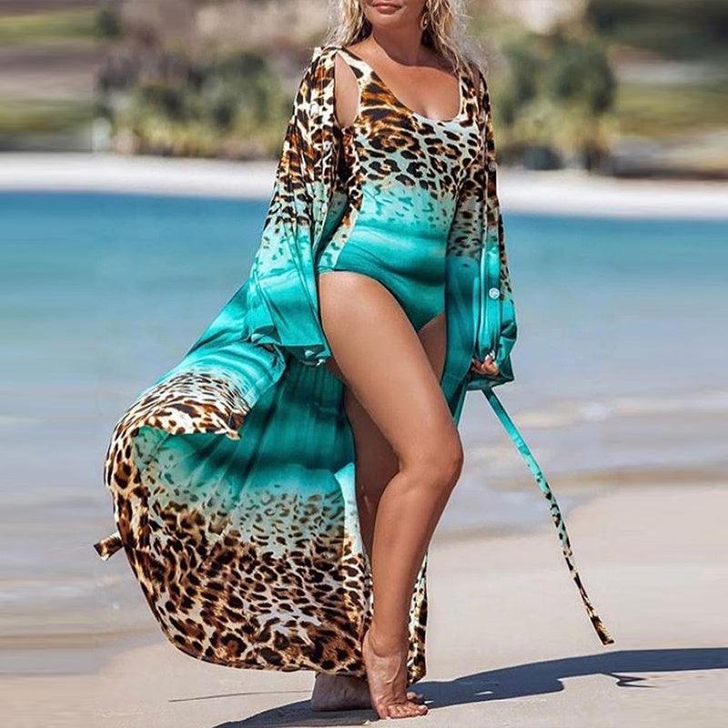 Sexy Leopard Swimwear Summer Women's Blouse Bikini - fadidesign