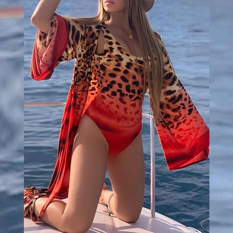 Sexy Leopard Swimwear Summer Women's Blouse Bikini - fadidesign