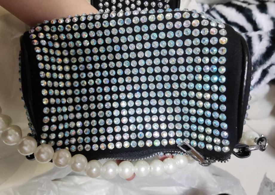 Shiny Rhinestone Crossbody Bag Casual Fashion - fadidesign