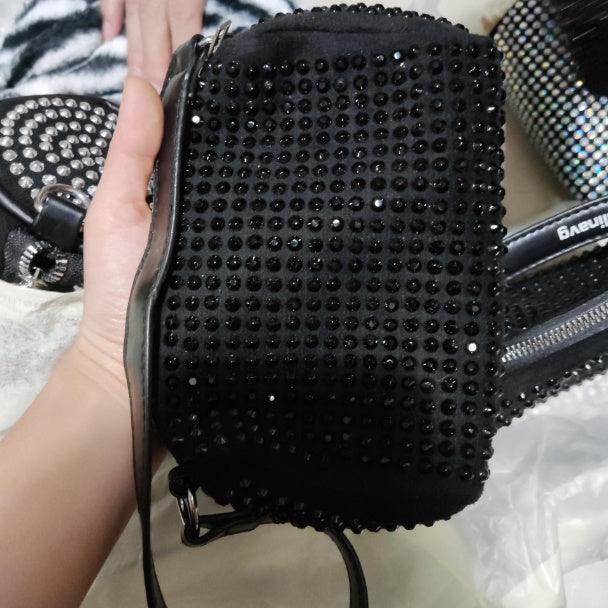 Shiny Rhinestone Crossbody Bag Casual Fashion - fadidesign