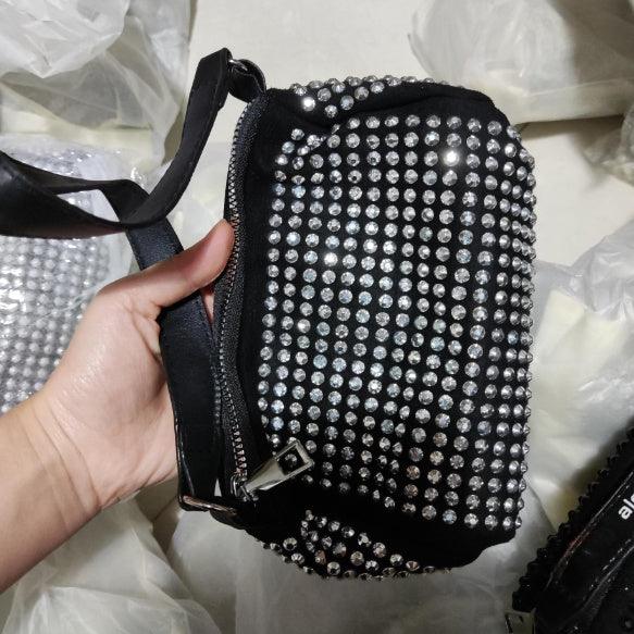 Shiny Rhinestone Crossbody Bag Casual Fashion - fadidesign