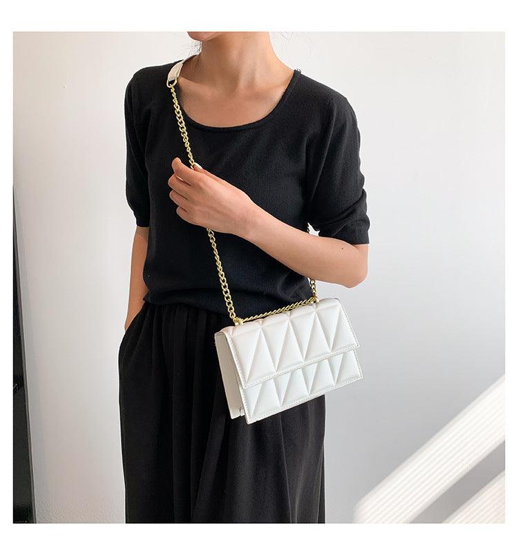 Small Square Bags Fashion Chain Crossbody Shoulder Bag - fadidesign