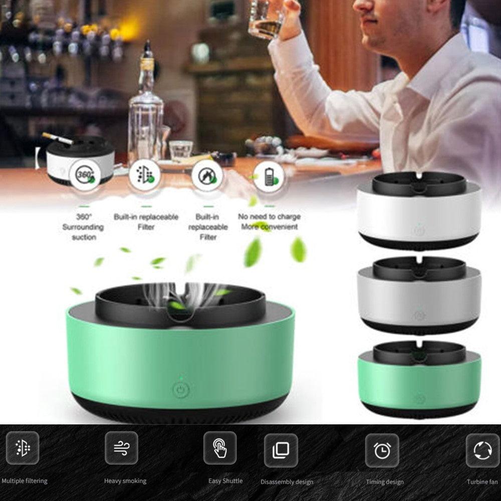 Smoke Removal Air Purification Ashtray Anion Purification Practical Automatic Purifier Ashtray Portable Gadgets For Car Ashtray - fadidesign