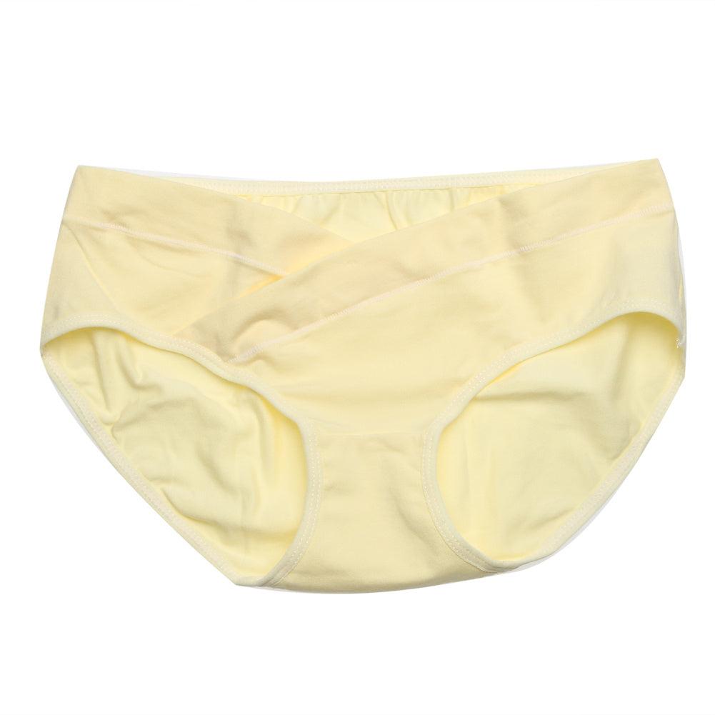 Soft Cotton Belly Support Panties for Pregnant Women Maternity Underwear Breathable V-Shaped Low Waist Panty - fadidesign