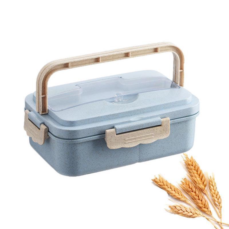 Student Lunch Box Three Grid Plastic Lunch Box Lunch Box - fadidesign