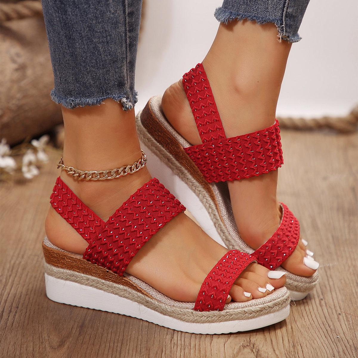 Summer Fashion Wedge Sandals For Women Peep-toe Shoes For Women - fadidesign