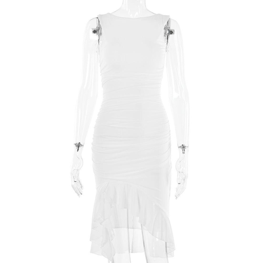 Summer Slim Skinny Sleeveless Dress For Women Fashion Party Club Dresses - fadidesign