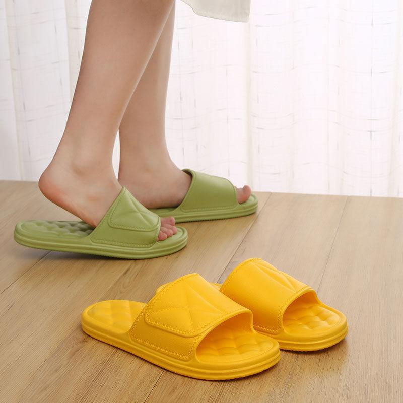 Summer Slippers Plaid Design Bathroom Slippers For Women Shoes - fadidesign