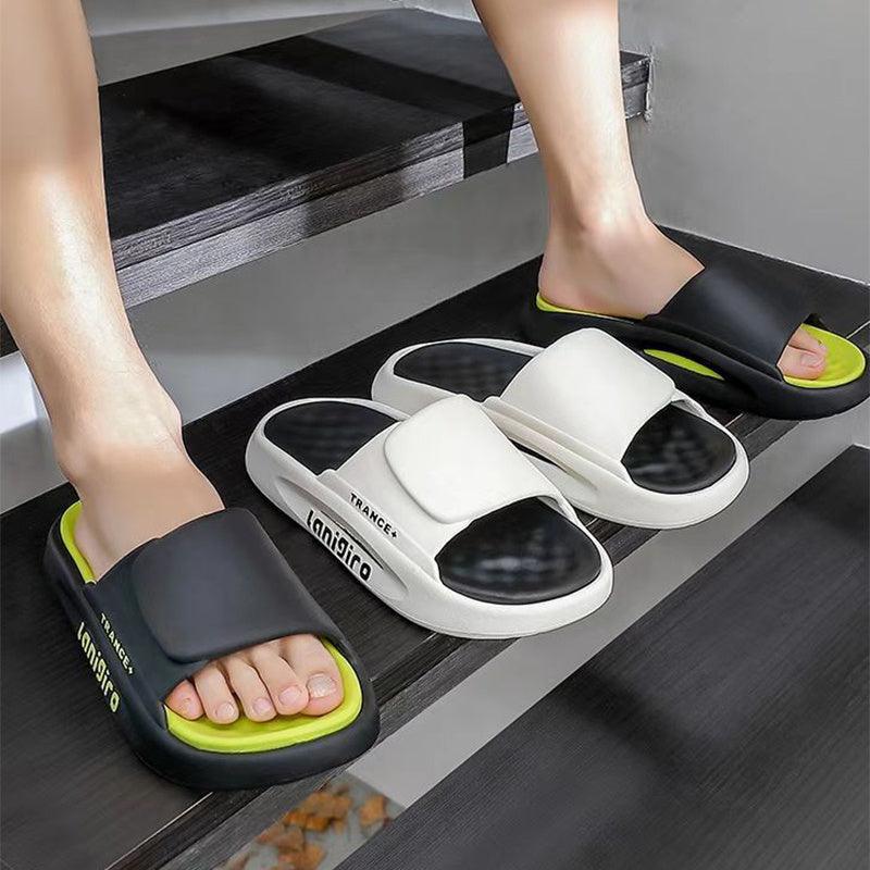 Summer Slippers Women Men Home Shoes Indoor Non Slip Bathroom Slippers - fadidesign