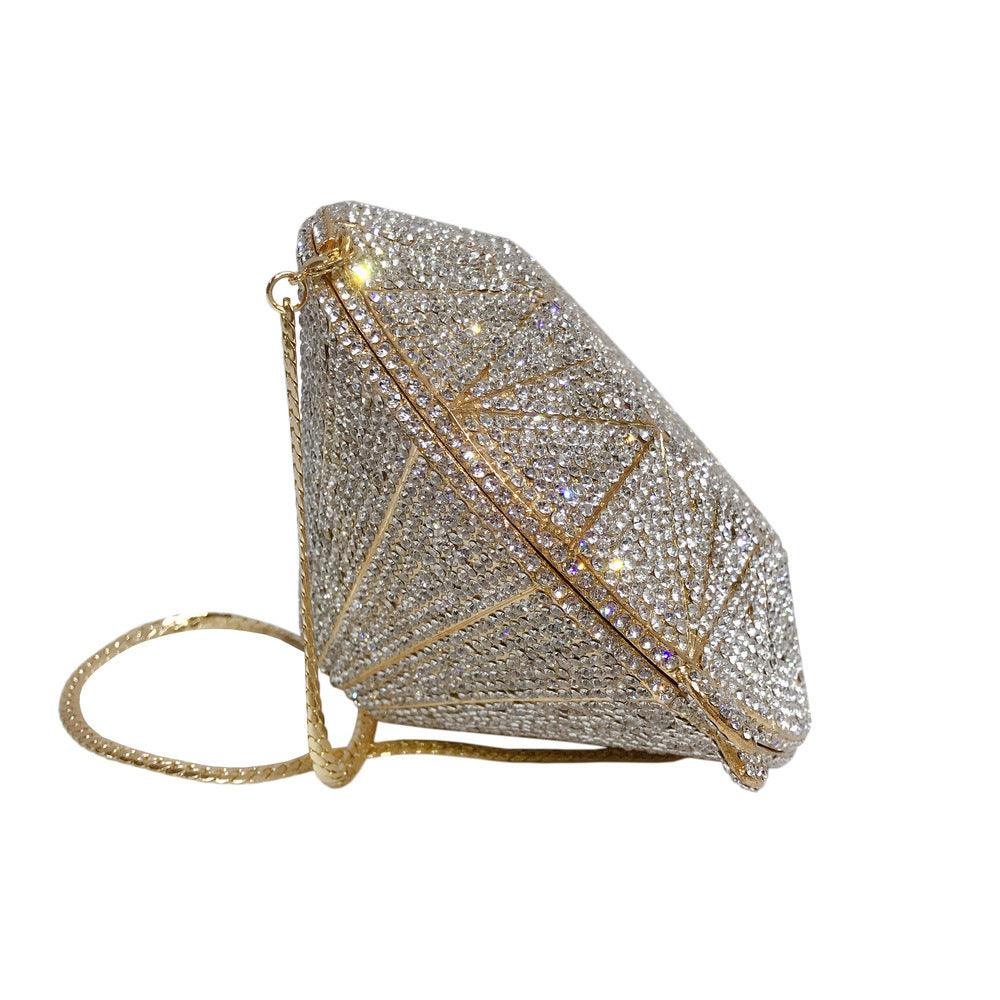 Three-dimensional diamond shape handbags - fadidesign