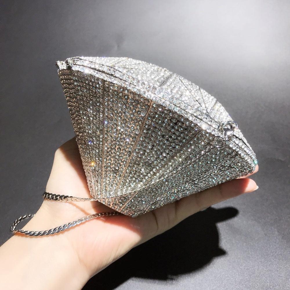 Three-dimensional diamond shape handbags - fadidesign