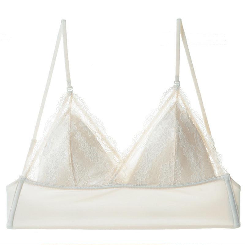 Triangular Soft Seamless Underwear Women Low Back Transparent Bras - fadidesign