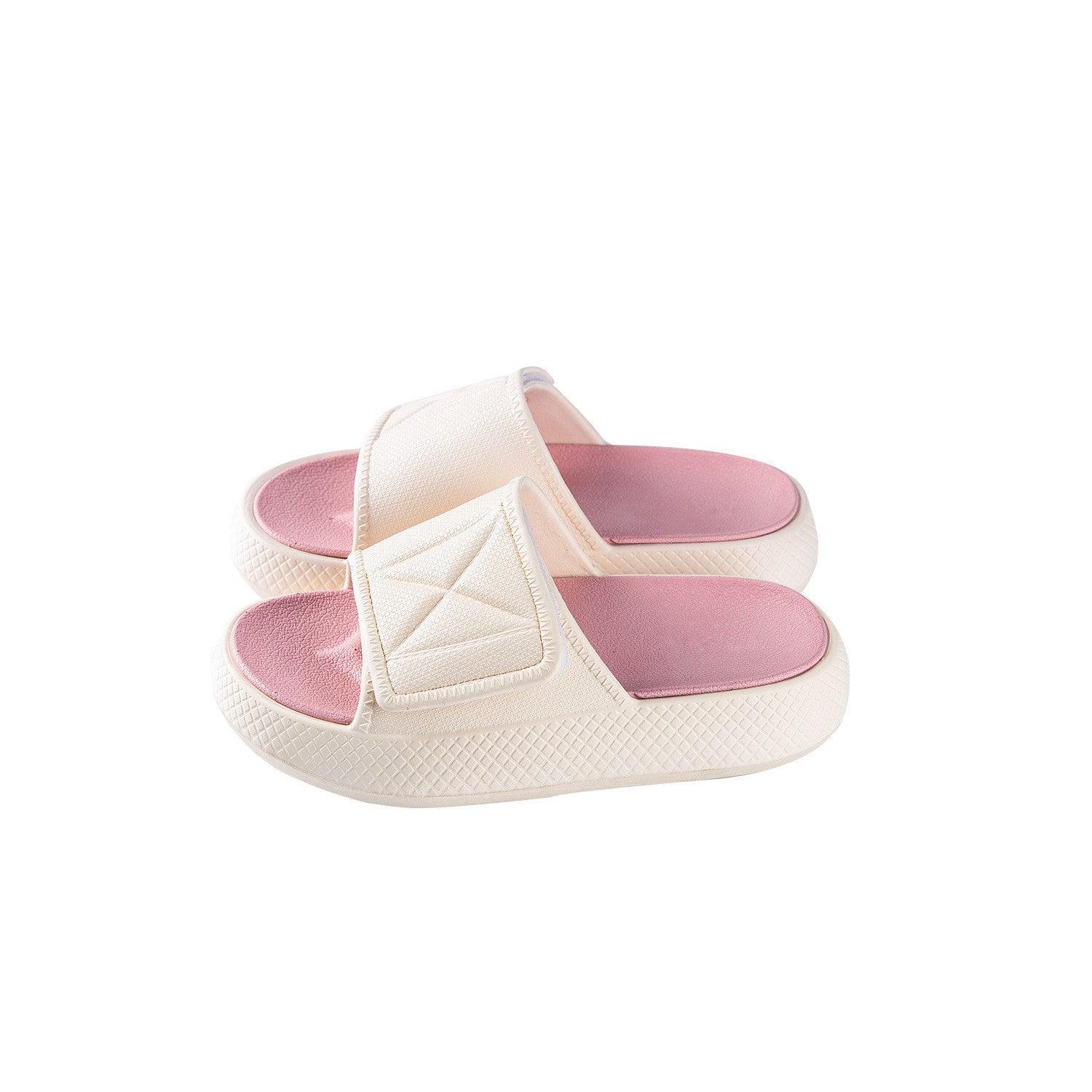 Two-tone Velcro Fashion Platform Slippers Women - fadidesign