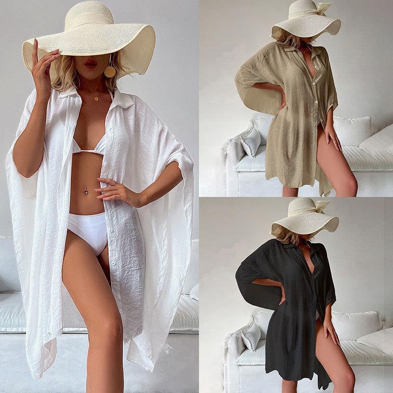 Vacation Sun Protection Coat Loose Breathable Shirt - fadidesign