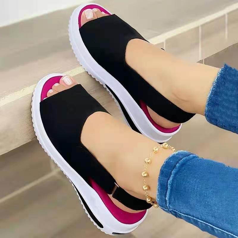 Velcro Casual Summer Women Sandals Fish Mouth Sandals - fadidesign