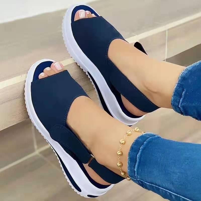 Velcro Casual Summer Women Sandals Fish Mouth Sandals - fadidesign