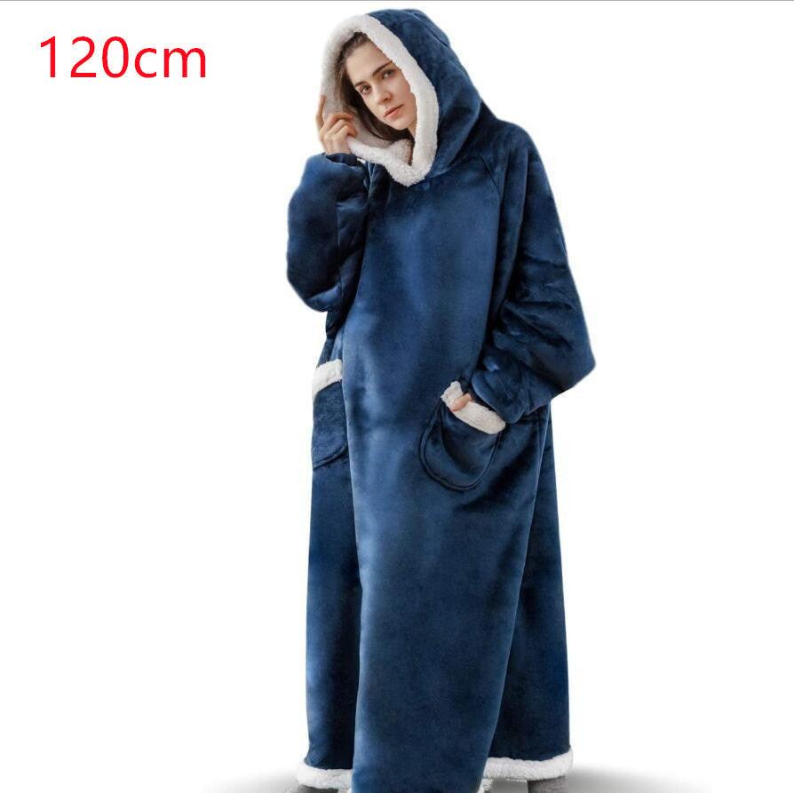 Winter TV Hoodie Blanket Winter Warm Home Clothes Women Men Oversized Pullover With Pockets - fadidesign