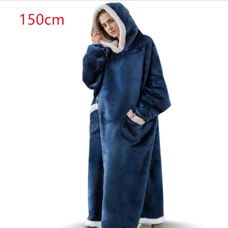 Winter TV Hoodie Blanket Winter Warm Home Clothes Women Men Oversized Pullover With Pockets - fadidesign