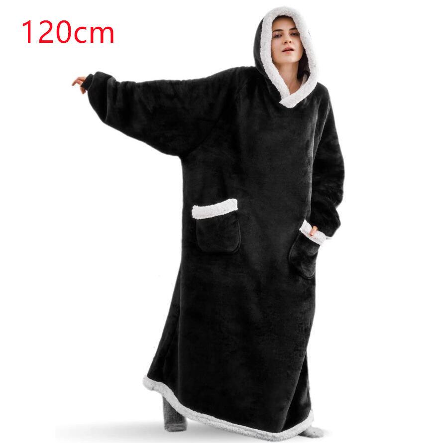 Winter TV Hoodie Blanket Winter Warm Home Clothes Women Men Oversized Pullover With Pockets - fadidesign