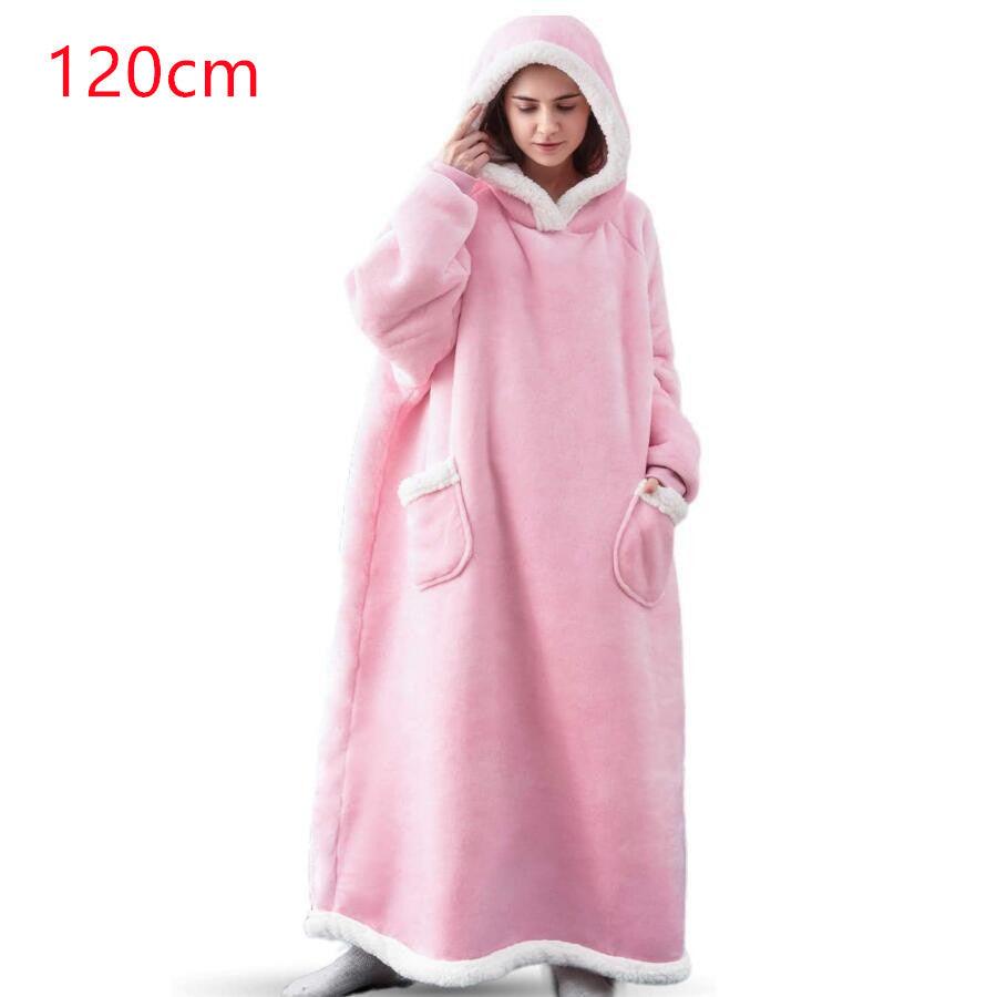 Winter TV Hoodie Blanket Winter Warm Home Clothes Women Men Oversized Pullover With Pockets - fadidesign