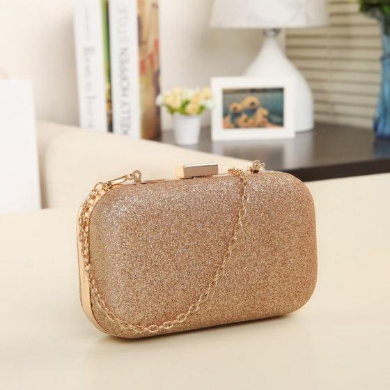 Women Handbag Evening Bags For Party New Women Chain Shoulder Bag Ladies Fashion Gold Clutch Box Bag Women Messenger - fadidesign