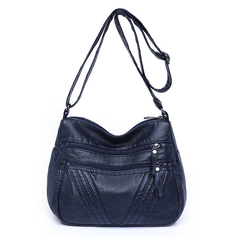 Women's Fashion Casual Crossbody Soft Leather Multi-pocket Shoulder Bag - fadidesign