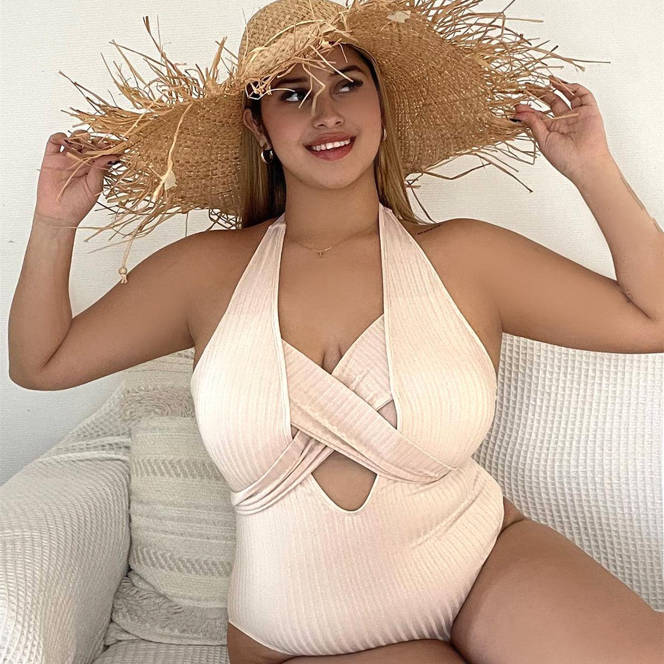 Women's Fashion Plus Size One Piece Swimwear - fadidesign