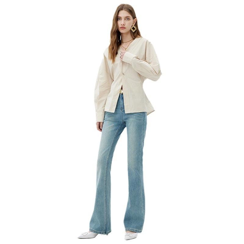 Women's High-end Stretch Skinny Jeans - fadidesign