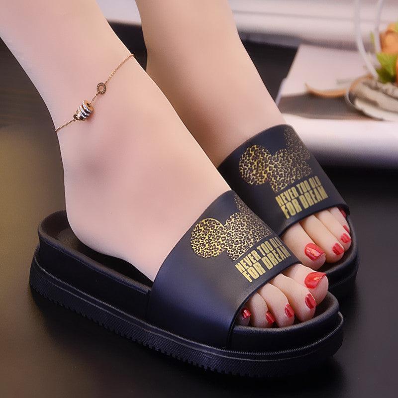 Women S New Family Slippers Slippers With Thick Soles For Outdoor Use - fadidesign