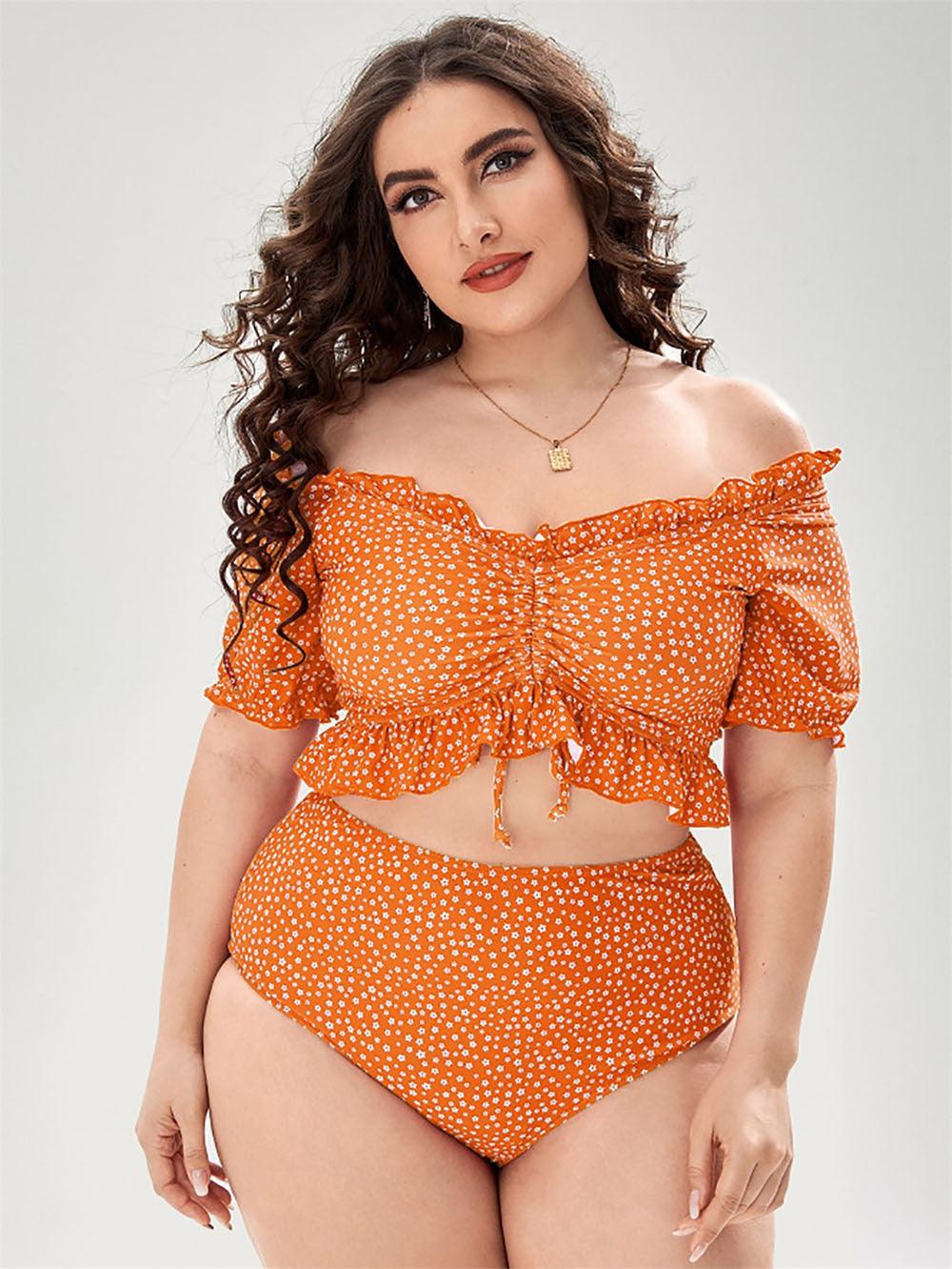 Women's Plus Size Split Bikini - fadidesign