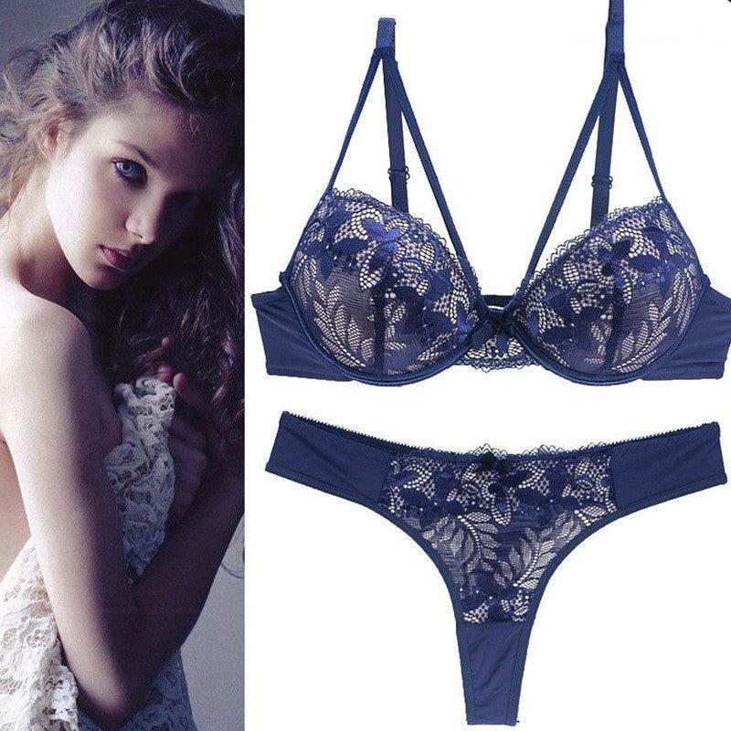 Women's Sexy Lingerie Lace Bra Set Lady Bra Underwear - fadidesign