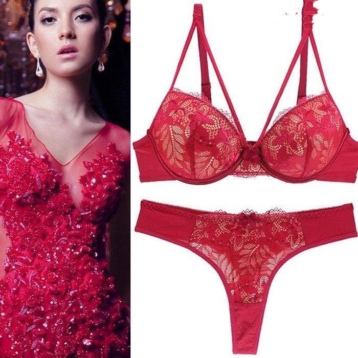 Women's Sexy Lingerie Lace Bra Set Lady Bra Underwear - fadidesign