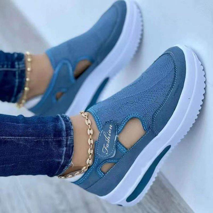 Women's Sneakers Summer New Ladies Casual Low Wedge Breathable Non-Slip Comfort Feamle Sport Shoes Mesh Shoes Fashion Style - fadidesign