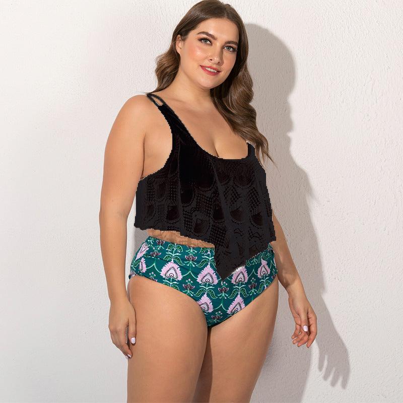 Women's Split Plus Size Bikini - fadidesign