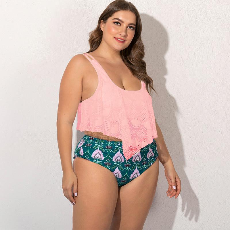 Women's Split Plus Size Bikini - fadidesign