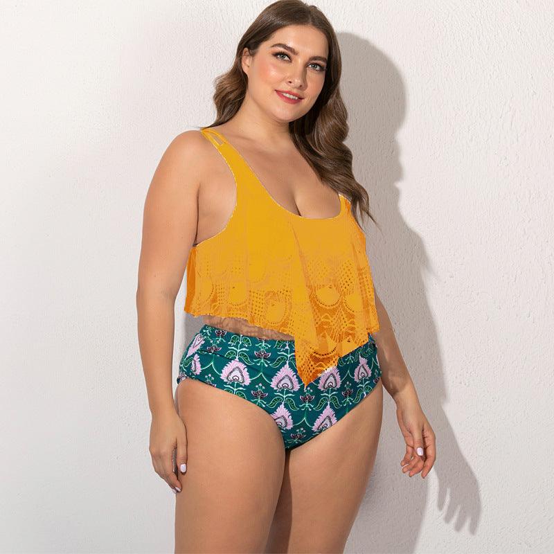 Women's Split Plus Size Bikini - fadidesign