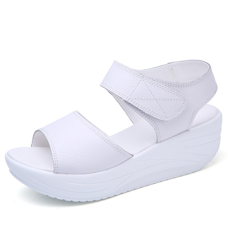 Women's Summer PU Platform Fashion Sandals - fadidesign