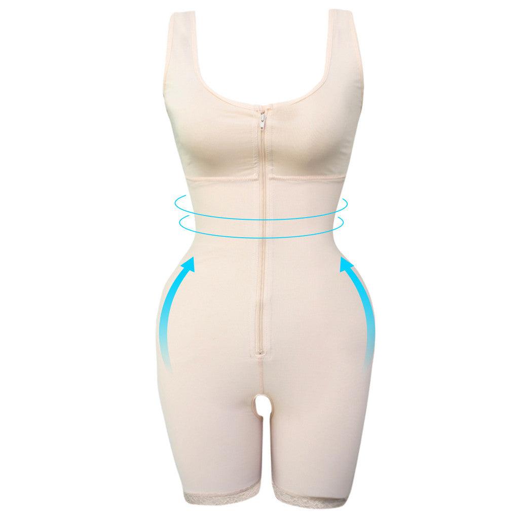 Women's Zipper Slimming Bodysuit Shapewear - fadidesign