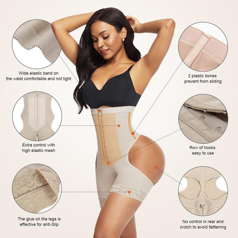 Women Shapewear High Waist Butt Lifter Tummy Control Underwear Workout Waist Trainer Corset - fadidesign