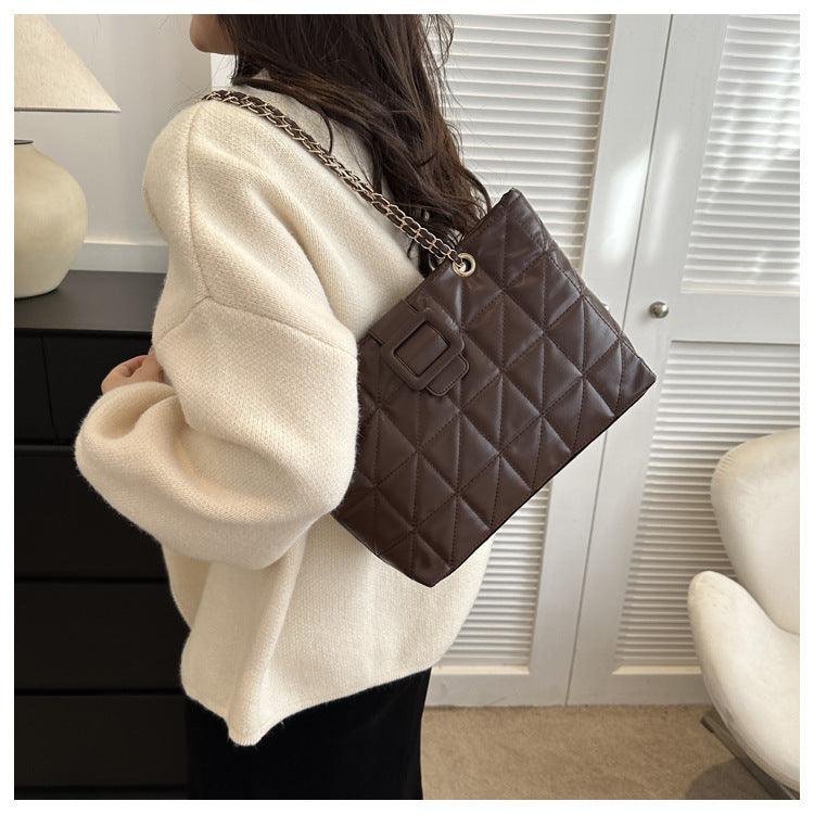 Women Shoulder Bags New Trendy Chic Chanel-style Rhombus Chain Bag - fadidesign