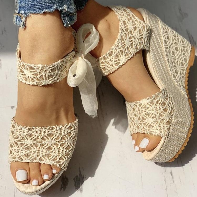 Women Summer Shoes Wedges Sandals Party Platform High Heels - fadidesign