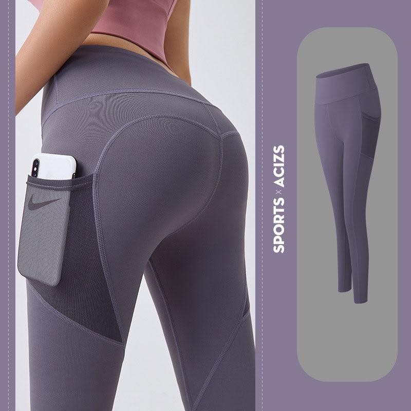 Yoga Pants Women With Pocket Leggings Sport Girl Gym Leggings Women Tummy Control Jogging Tights Female Fitness Pants - fadidesign