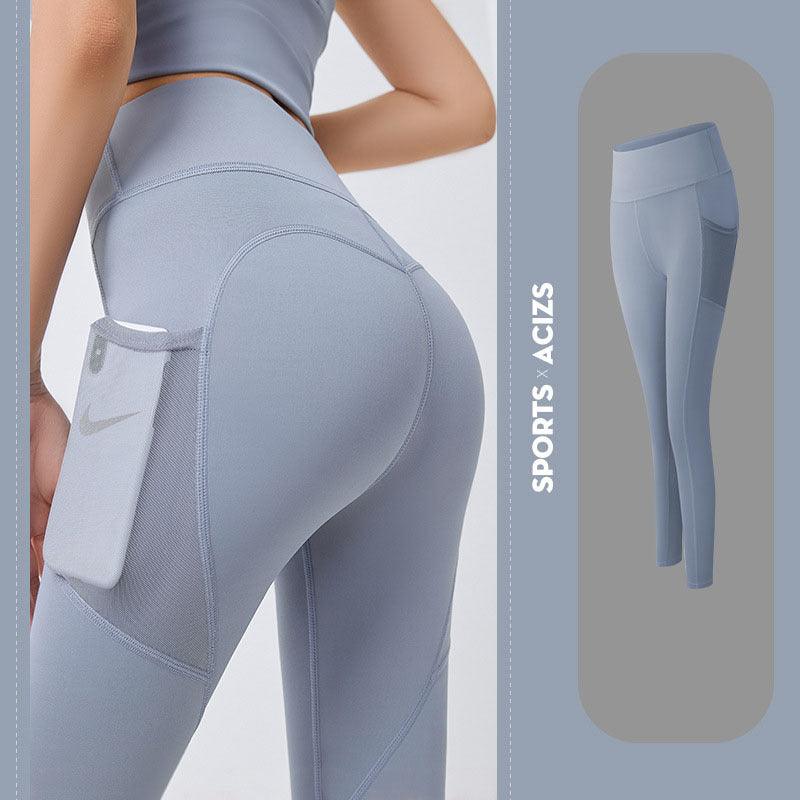 Yoga Pants Women With Pocket Leggings Sport Girl Gym Leggings Women Tummy Control Jogging Tights Female Fitness Pants - fadidesign