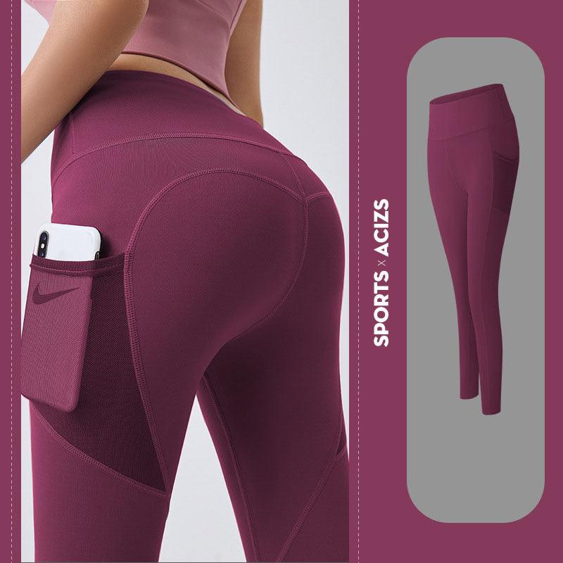 Yoga Pants Women With Pocket Leggings Sport Girl Gym Leggings Women Tummy Control Jogging Tights Female Fitness Pants - fadidesign