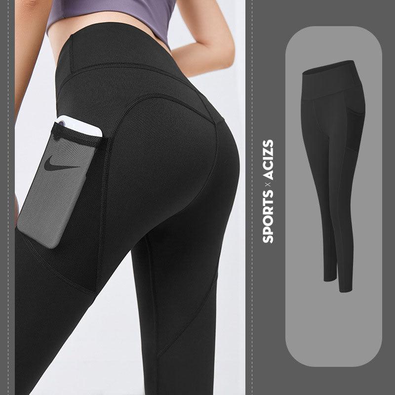 Yoga Pants Women With Pocket Leggings Sport Girl Gym Leggings Women Tummy Control Jogging Tights Female Fitness Pants - fadidesign