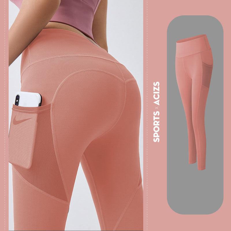 Yoga Pants Women With Pocket Leggings Sport Girl Gym Leggings Women Tummy Control Jogging Tights Female Fitness Pants - fadidesign